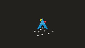 Dark Arch Linux, HD wallpaper