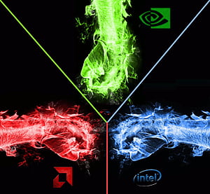 Amd Intel Nvidia, HD wallpaper