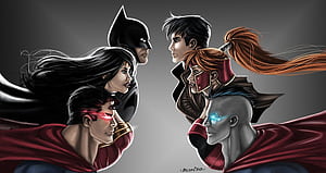Trinity Vs Dark Trinity ,, DC Trinity, HD wallpaper