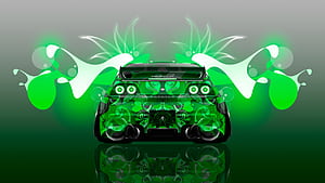 Green JDM, HD wallpaper
