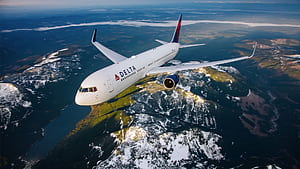 Delta Plane Earth 1600. Delta News Hub, Delta Air Lines, HD wallpaper