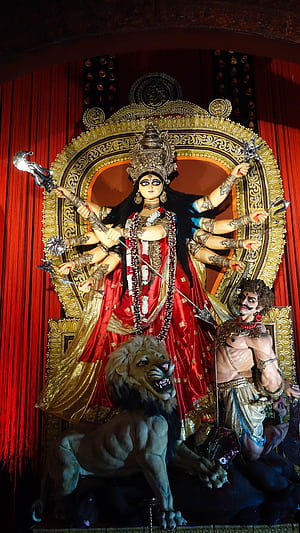 Durga Devi, HD phone wallpaper