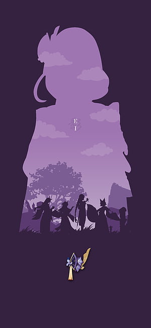 Genshin Impact Phone Minimalist, HD phone wallpaper