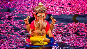 Ganesh Visarjan 2025: Stunning visuals from festivities across India, Ganpati Visarjan, HD wallpaper