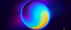 Blue gradient circle, HD wallpaper