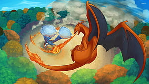Charizard, Glurak, HD wallpaper