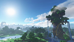 Minecraft, Minecraft Sky, HD wallpaper