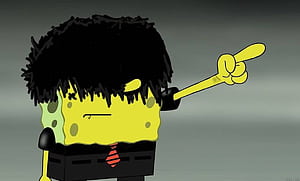 Emo Spongebob, HD wallpaper