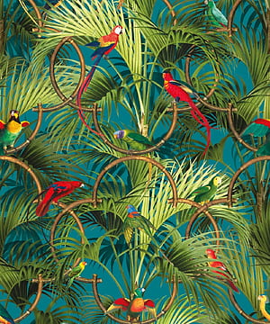 Copacabana Blue Roll & King, Jungle Birds, HD phone wallpaper
