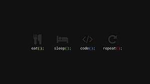 Eat Sleep Code Repeat, programming, computer, typography, HD wallpaper