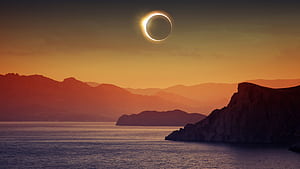 Solar Eclipse 28, The Eclipse, HD wallpaper
