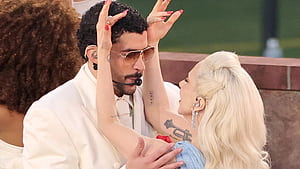 Bad Bunny Puts On Super Bowl Halftime Show EVER With Raunchy Dancing And Close Up Making Out, HD wallpaper