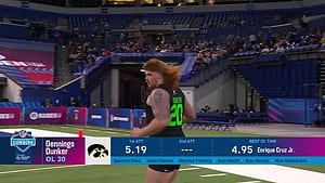 Gennings Dunker Runs Official 5.18 Second 40 Yard Dash At 2026 Combine, HD wallpaper