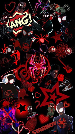 miles morales collage, HD phone wallpaper