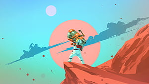 The Last Spaceman, artist, artwork, art, digital-art, artstation, HD wallpaper