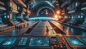 Interstellar Docking Hub, HD wallpaper