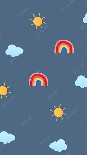 Vector. Mobile , cute weather pattern vector, HD phone wallpaper