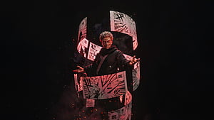 The Curse King Rises Ryomen Sukuna, ryomen-sukuna, anime-boy, anime, dark, black, ai, artist, artwork, digital-art, HD wallpaper