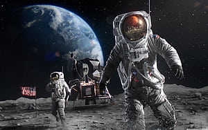 Background, Space Base, HD wallpaper