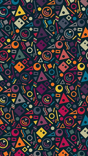 Random, abstract, forma, cube, triangle, creative, pattern, phone, Abstract Patterns, HD phone wallpaper