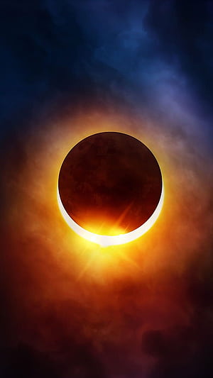 solar eclipse, The Eclipse, HD phone wallpaper