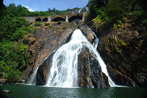 Dudhsagar Waterfall India ​-Quality and Transparent PNG Clipart, Spring In India, HD wallpaper