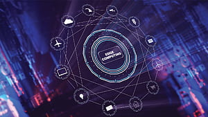 Edge computing and Artificial, HD wallpaper