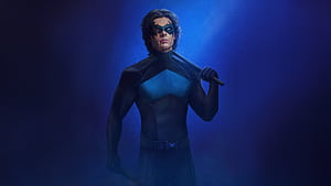 Nightwing Mason Thames, nightwing, superheroes, artwork, art, digital-art, artstation, HD wallpaper