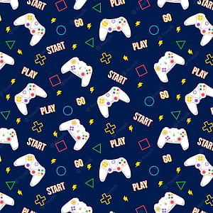Game Controller Background, Gaming Pattern, HD phone wallpaper