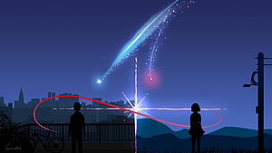 Name, Red String, HD wallpaper