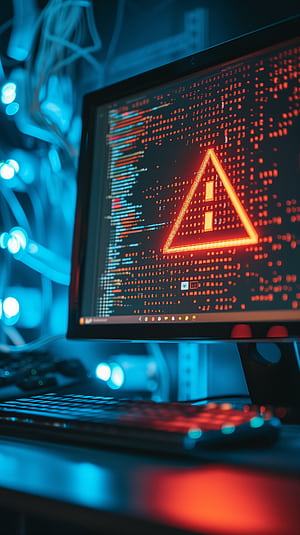 Tech Error Alert - Computer Glitch Aesthetic, technology, computer, HD phone wallpaper