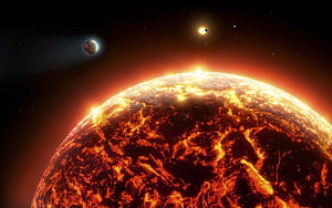 Study sheds new light on strange lava worlds, Lava Planet, HD wallpaper