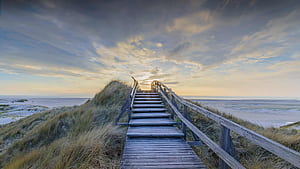 Bing : North Sea at sunset, Norddorf, Germany Gallery, Sylt, HD wallpaper