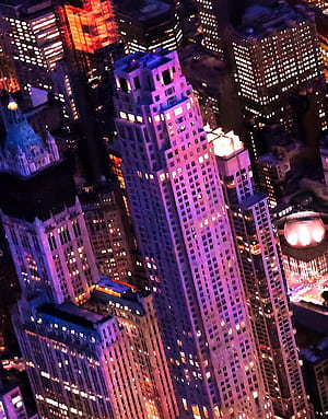 New York City Cyber Punk Synth Wave Wall Mural. 80’s Synth Wave Pop Style Bright Color, HD phone wallpaper