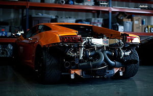 Lamborghini Engine, HD wallpaper