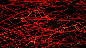 lines, chaos, zelight, red, neon full , tv, f, background, Dark Red Neon, HD wallpaper