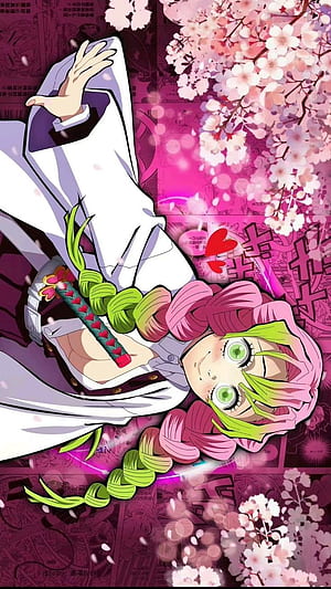 Demon Slayer (Kimetsu no Yaiba), Demon Slayer Pink, HD phone wallpaper