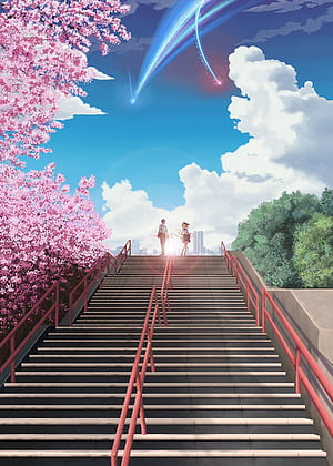 Your name movie poster, Your Name Stairs, HD phone wallpaper