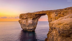 Iconic 'Azure Window' rock formation, HD wallpaper