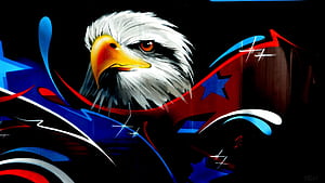 eagle , Background, Red Eagle, HD wallpaper