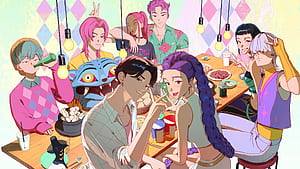 Huntrix , Saja Boys, KPop Demon Hunters, HD wallpaper