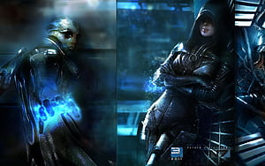 Mass Effect Characters, HD wallpaper
