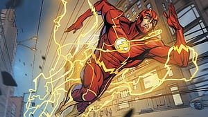 Comic Flash, The Flash Comic, HD wallpaper