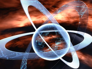 Physics Quantum Atom, Physik, HD wallpaper