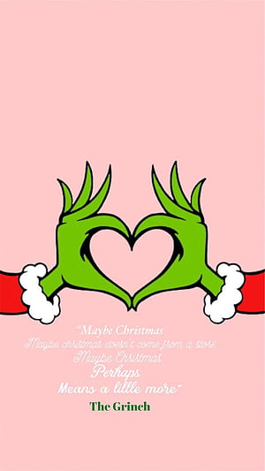 Christmas, Pink Grinch, HD phone wallpaper