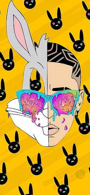 BadBuggsBUNY amarillo, bad, bad bunny, Evil Bunny, HD phone wallpaper