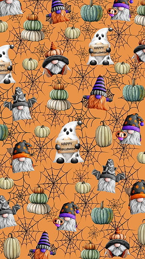 Gnome Halloween, HD phone wallpaper