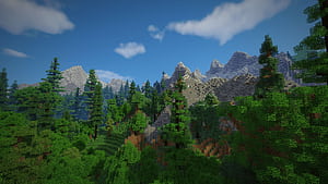 Minecraft Jungle, HD wallpaper