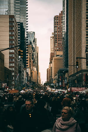 Crowded City ., HD phone wallpaper
