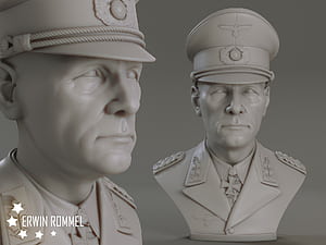 Erwin Rommel Bust, HD wallpaper